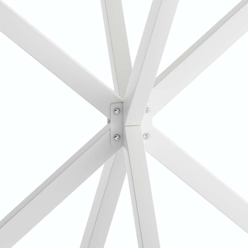 47.24'' Modern Cross Leg Round Dining Table