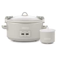 Crockpot 4 Qt. Cook & Carry Stainless Steel Slow Cooker - Tiger