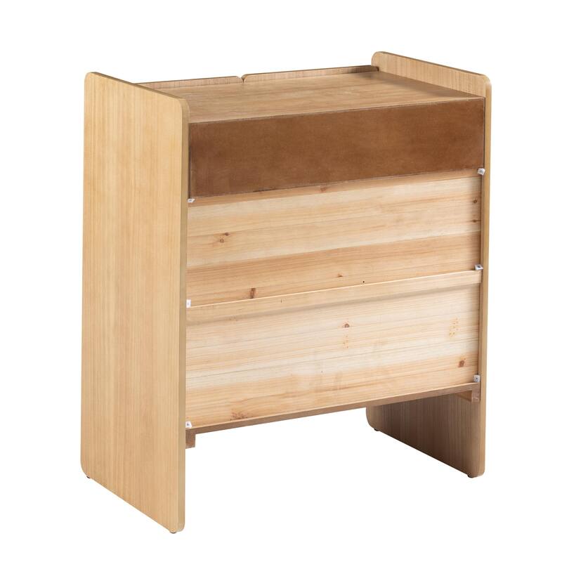 COZAYH Mid-Century Modern Buffet Cabinet with 2 Doors and Drawer, Magnetic Wooden Storage Cabinet for Living Room or Dining Room