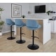 preview thumbnail 94 of 144, Silver Orchid Svellingen Adjustable Bar Stool with Rounded T Footrest - Set of 2