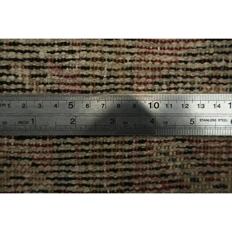 Hand Knotted Oriental 100% Wool Carpet Traditional Tribal Red Heriz Runner Rug - 10' 3'' X 3' 3''