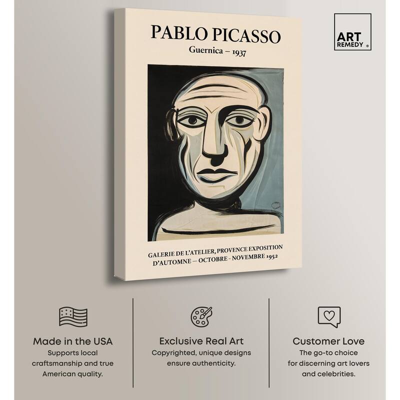 Face of Guernica Canvas by Art Remedy, Gallery Wrapped