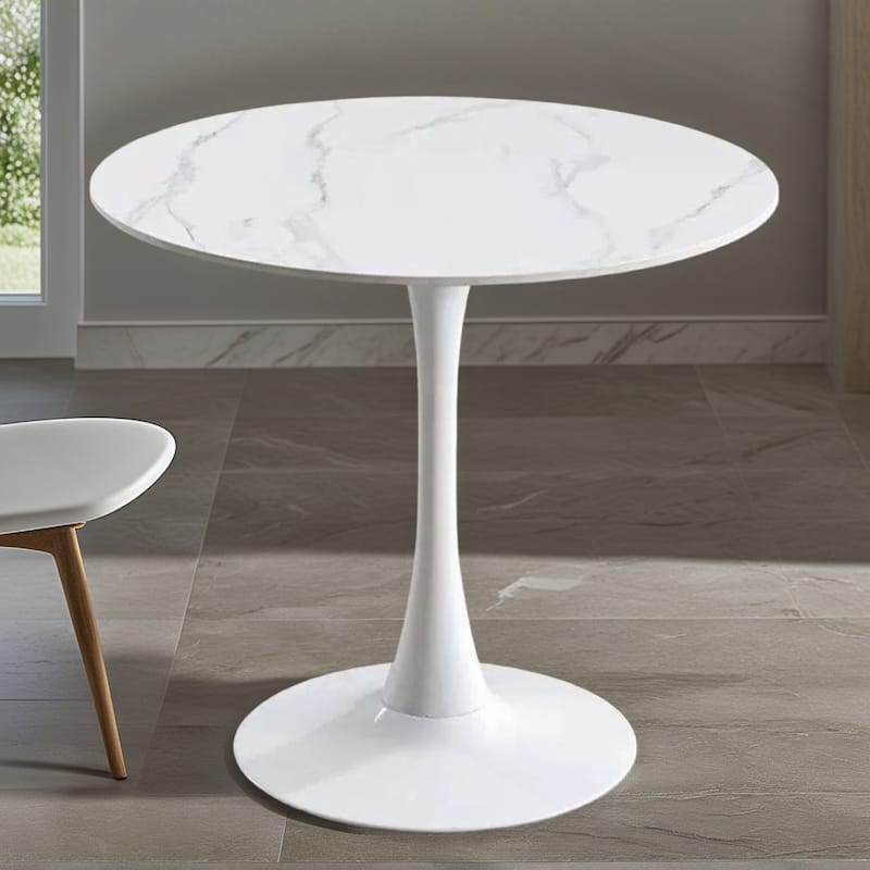 Versatile Modern Round Dining Table with Sturdy Construction and Stylish Design