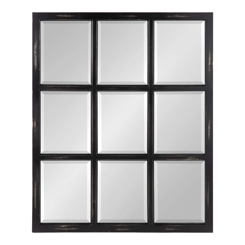 Kate and Laurel Hogan 9 Windowpane Wood Wall Mirror