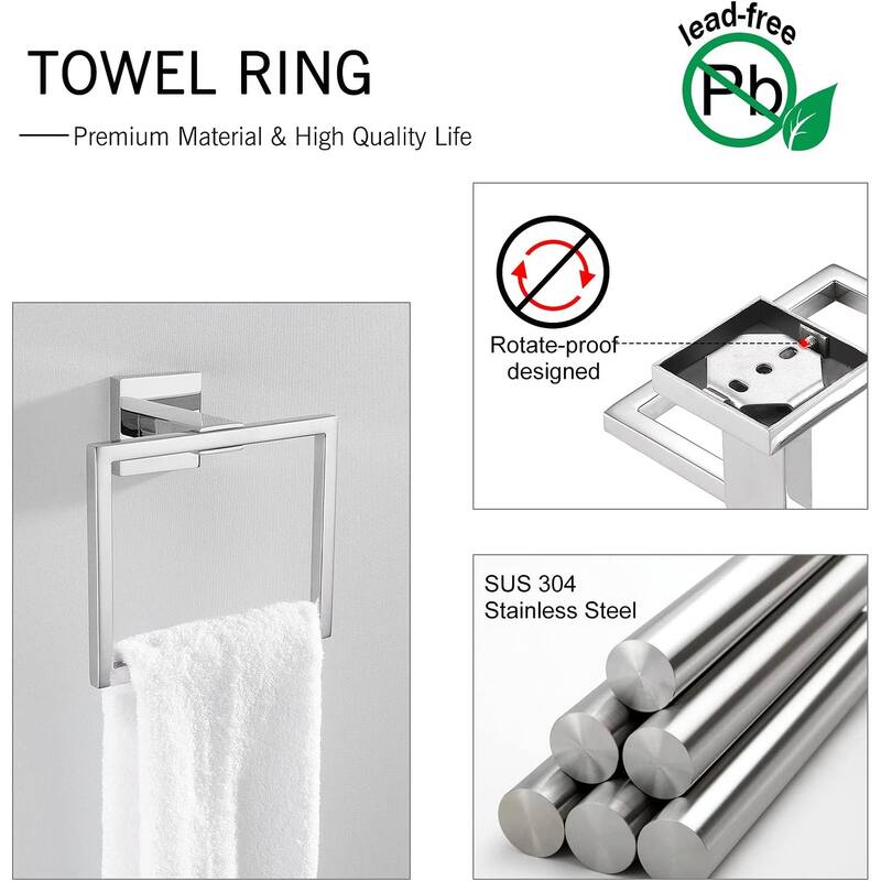 5 Pieces Bathroom Hardware Accessories Set