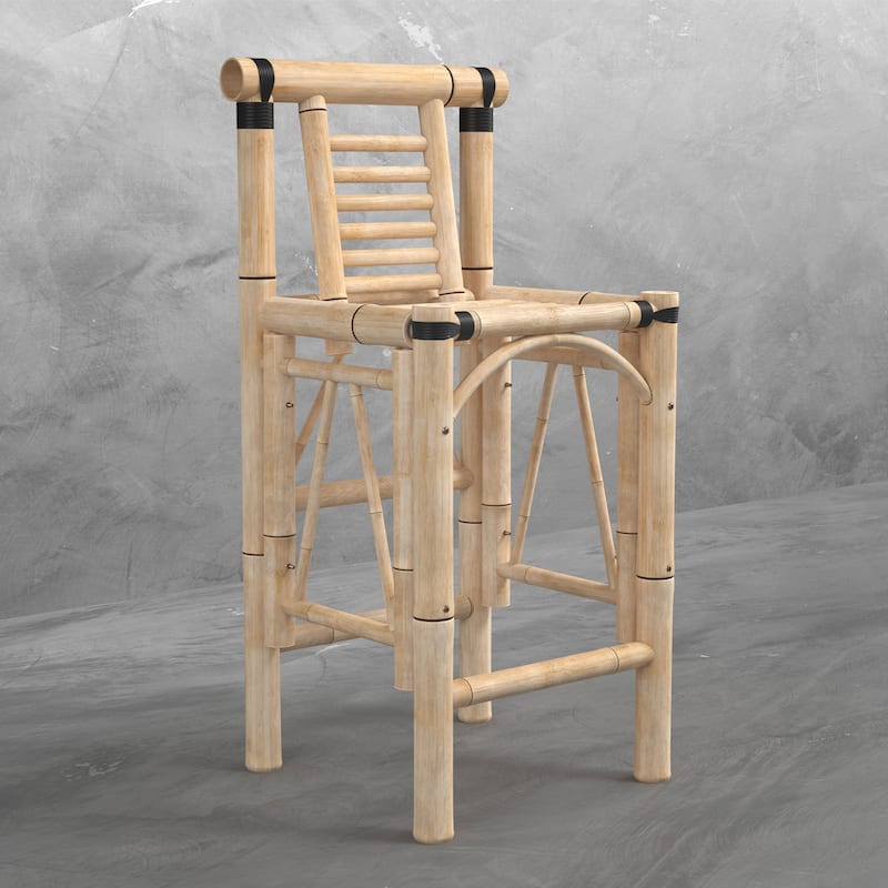 RAM Game Room Bamboo Tiki Barstool Set