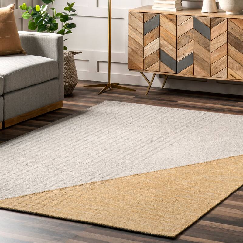 Brooklyn Rug Co Jillian Abstract Striped Wool Blend Area Rug Bed Bath