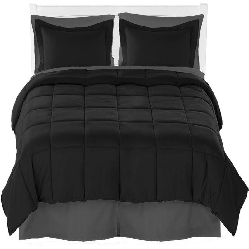 Bare Home Microfiber Comforter, Sheet Set, and Bed Skirt