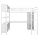preview thumbnail 8 of 30, Full Size Loft Bed with Storage Cubes and Shelves, Heavy Duty Loft Bed for Kids Teens Adults