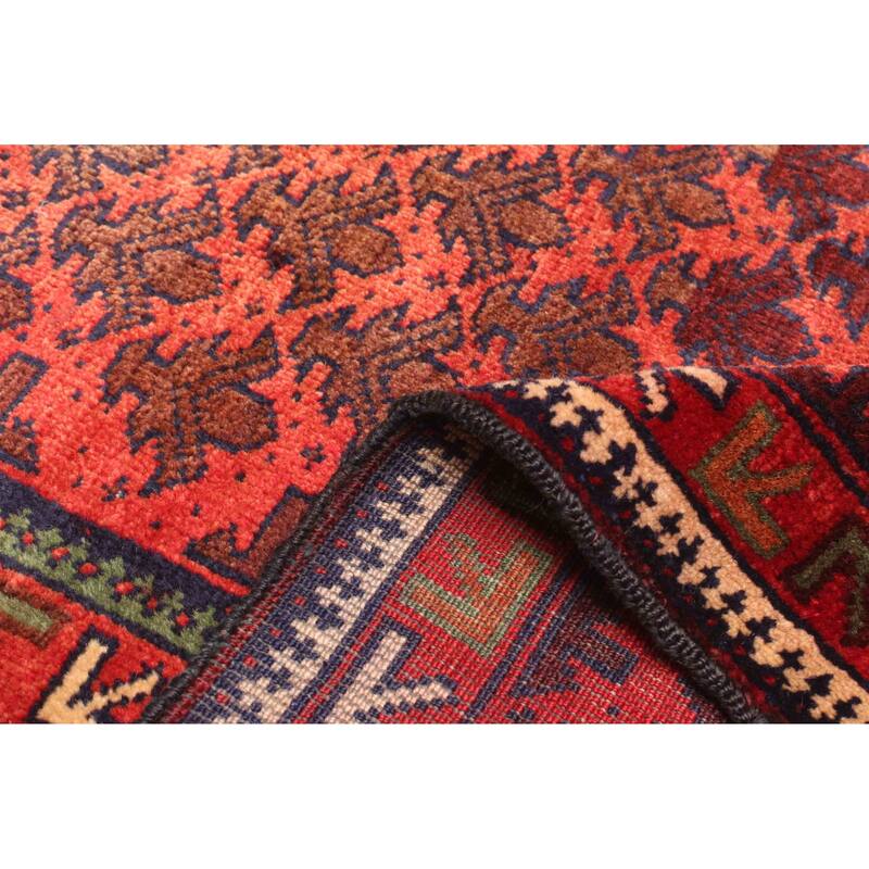 ECARPETGALLERY Hand-knotted Teimani Red Wool Rug - 3'2 x 4'7