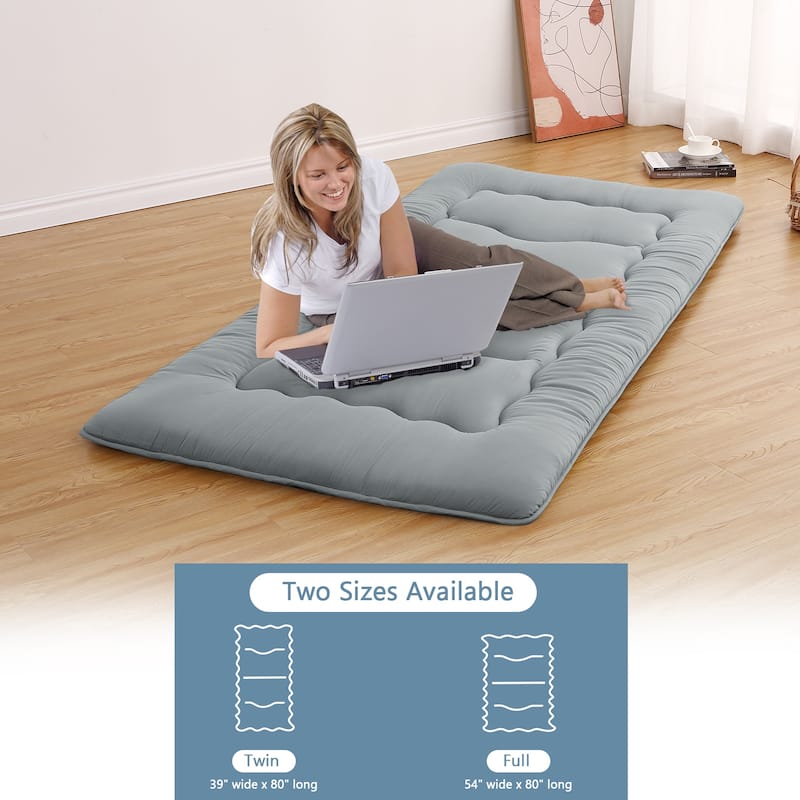 Japanese Futon Floor Mattress, Japanese Style Floor Mattress Sleeping Mattress Pad Tatami Mat