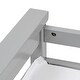 preview thumbnail 5 of 5, Costway Gray Pink Infant Baby Changing Table w/3 Basket Hamper Diaper