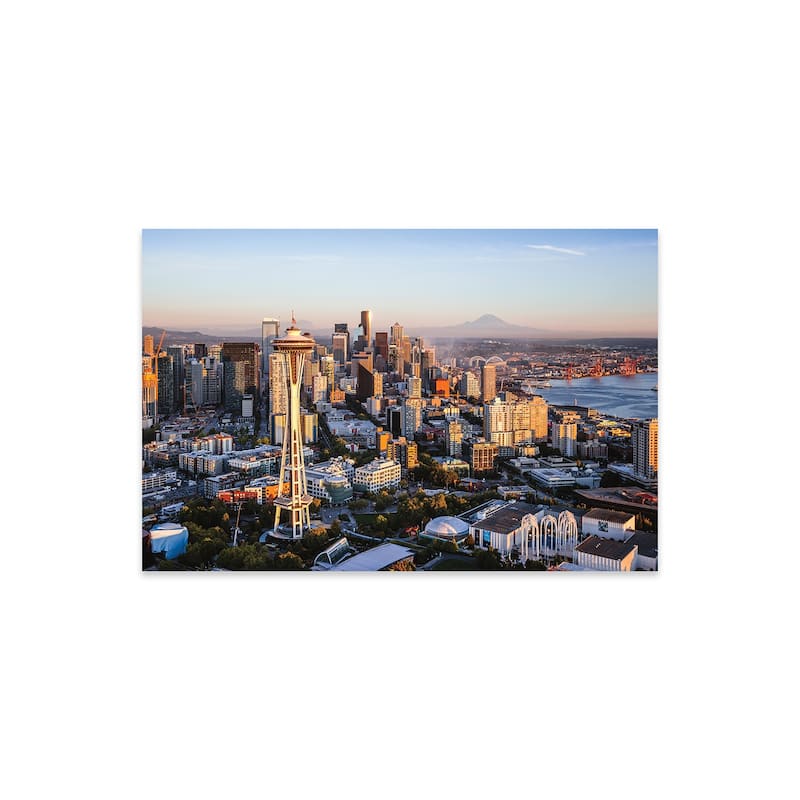 Space Needle And Skyline, Seattle Print On Acrylic Glass by Matteo Colombo