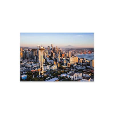 Space Needle And Skyline, Seattle Print On Acrylic Glass by Matteo Colombo