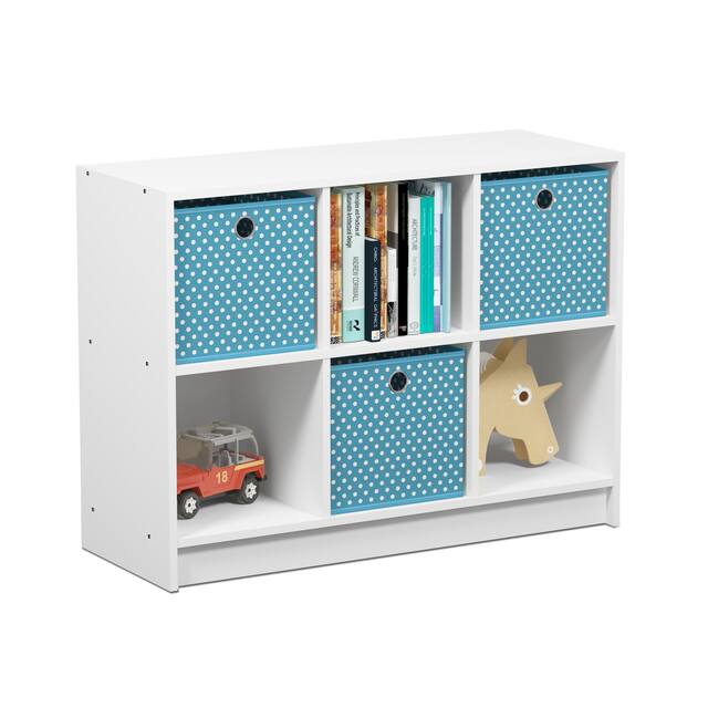 Porch & Den Szold Basic Storage Bookcase with Bins