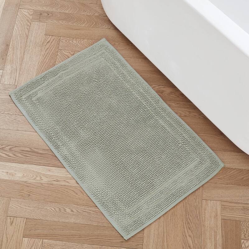 Hunter Luxe Looped Cotton Bathmats - 20"x32" - Seafoam Green