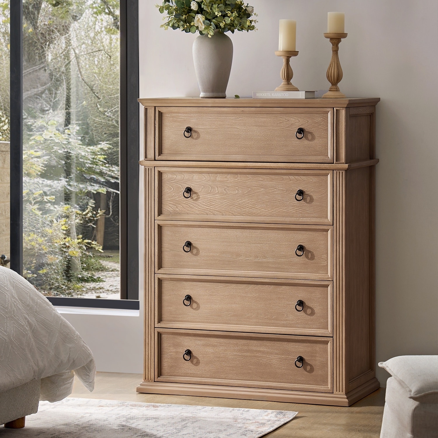 Tall light wood dresser cheap