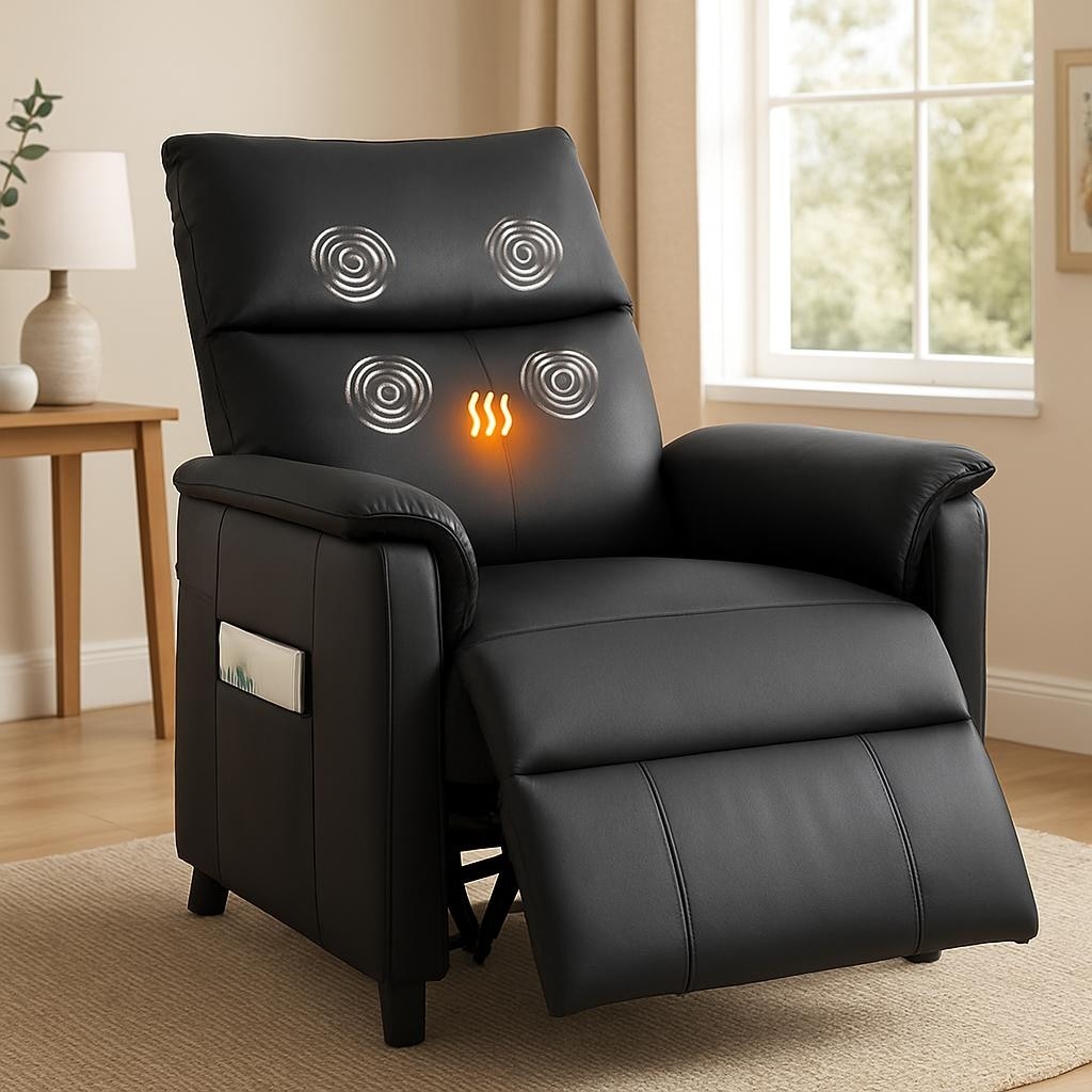 Electric Recliner Chair, with Massage and Heat, Remote Control