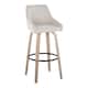 Option Cream Fabric/Whitewashed Wood/Black Metal