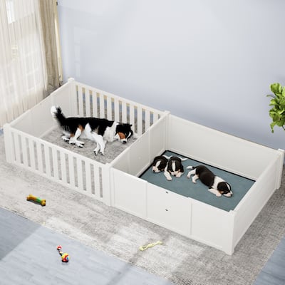Moasis Plastic Pet Kennel Delivery Room w/ Door