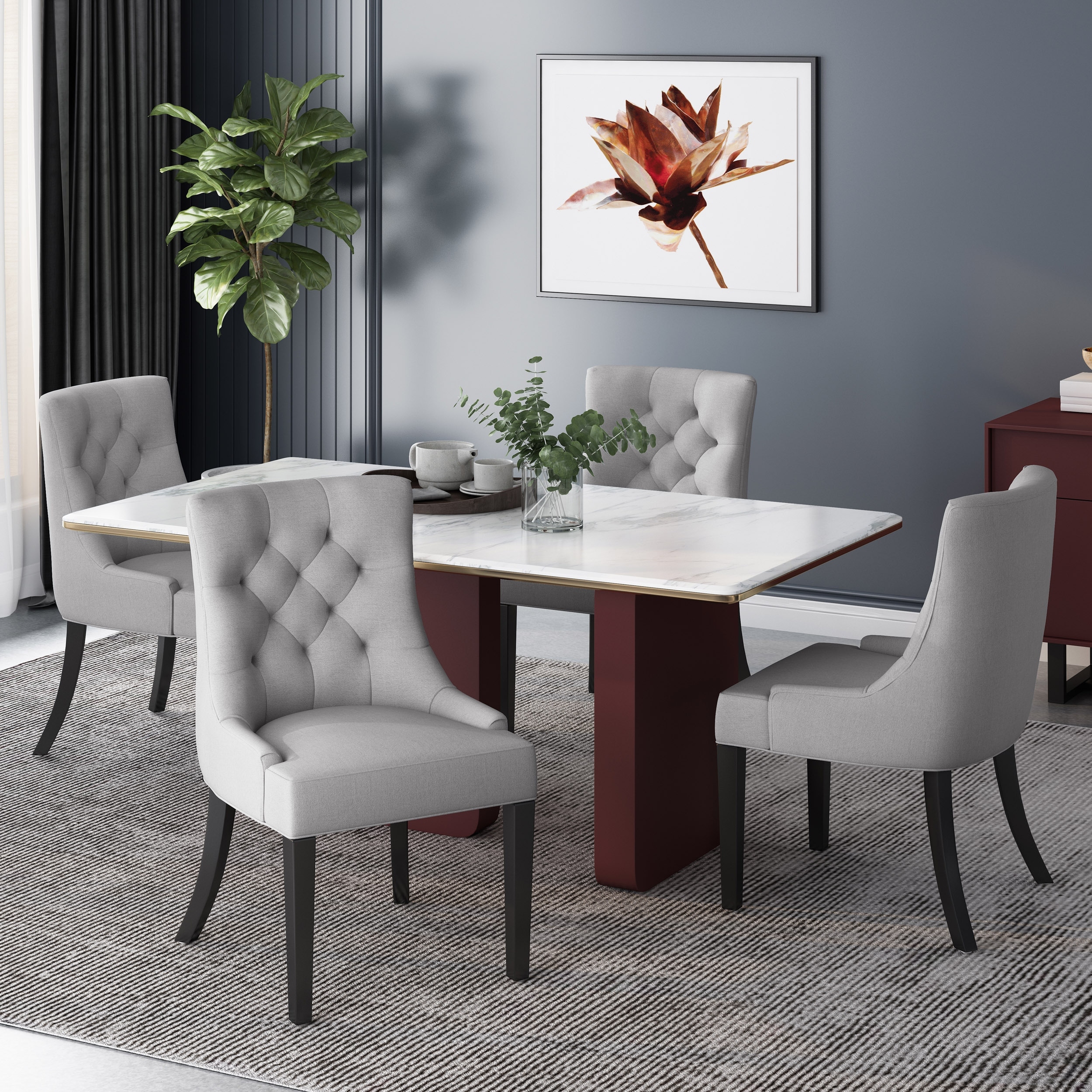 Dining chairs 4 set sale