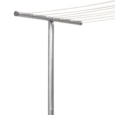 Household Essentials Steel Outdoor Clothesline T Post - 2.0"L x 32.0"W x 90.0"H