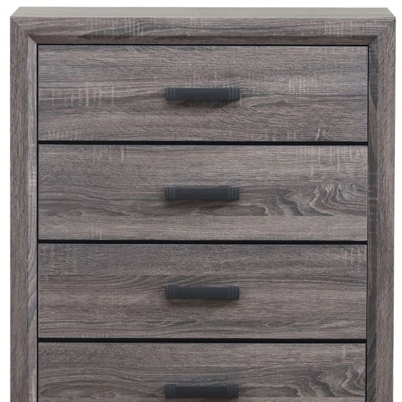 Solid Wood Chest with 5 Drawers for Bedroom or Living Room Storage