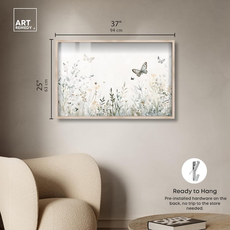 Butterfly Field Shadowbox by Art Remedy