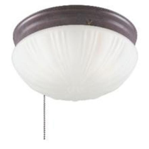 Westinghouse 67202 2-Light Flush-Mount Ceiling Fixture, 8-3/4"