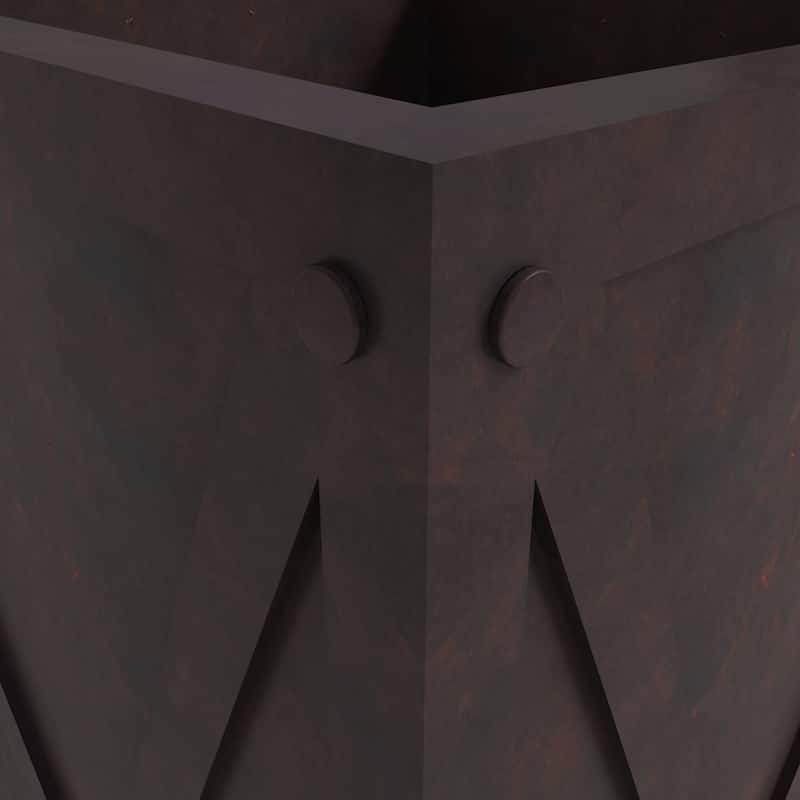 Papyrus Elegant Rectangular Modern Planter with Drainage, Lightweight Fiberstone MGO Clay Blend for Indoor Outdoor Use