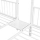 preview thumbnail 14 of 28, Multi-functional Design Metal Triple Bunk Bed with Drawers and Guardrails/Full Over Twin & Twin Bunk Bed