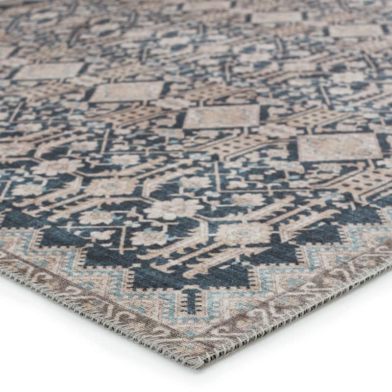 Dalia Machine Washable Trellis Area Rug
