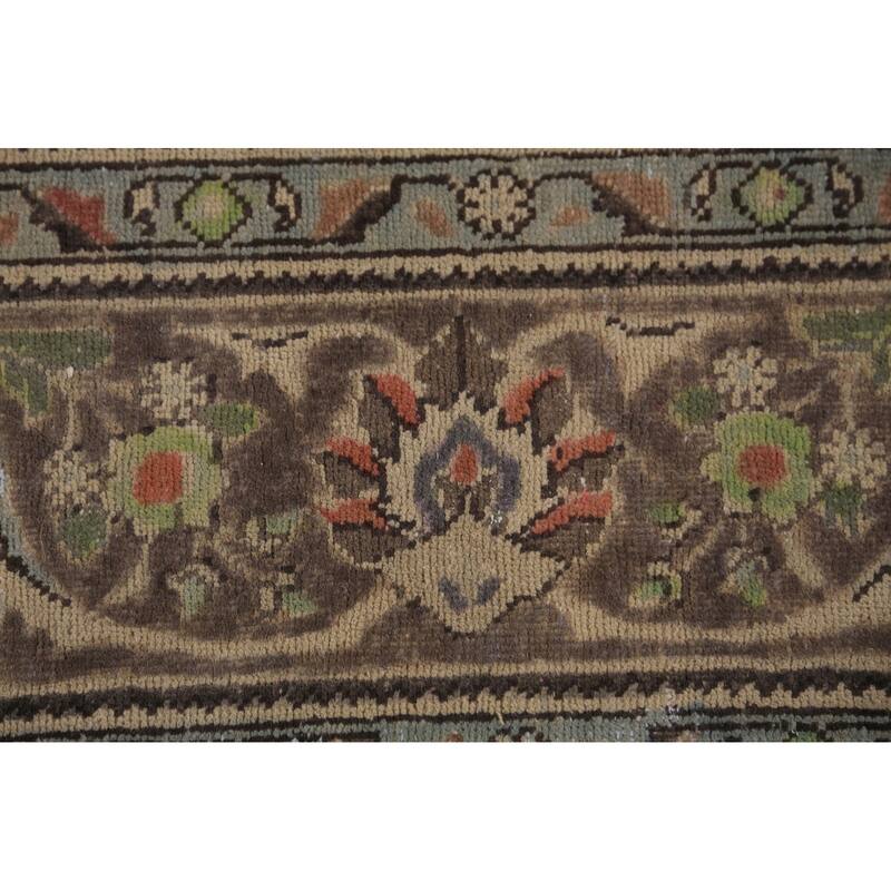 Medallion Tabriz Persian Area Rug Bedroom Hand-Knotted Wool Carpet - 8'6"x 11'8"