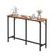 preview thumbnail 7 of 6, 55'' Counter Height Bar Dining Table with Metal Frame Rectangular Pub Sofa Table for Kitchen ,Living Room