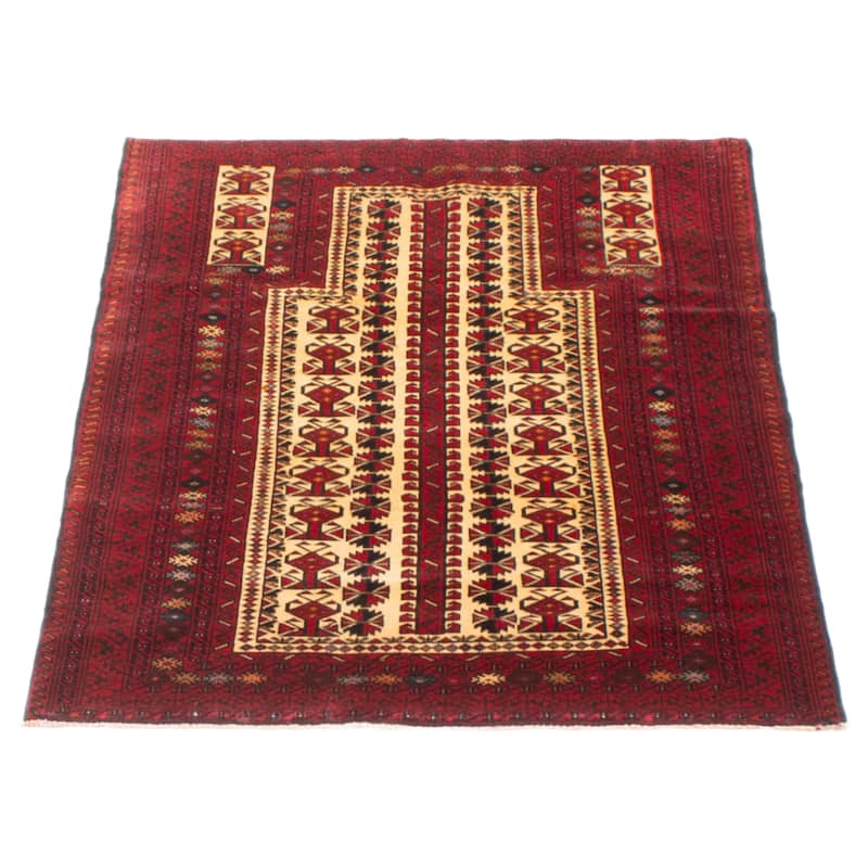 Teimani Beige Rug 2'11" x 4'1" - 2'11 x 4'1