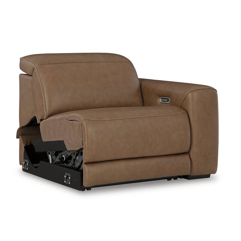 Signature Design by Ashley Rally-Up Brown 3-Piece Power Reclining Sectional Sofa - 116" W x 40" D x 34" H
