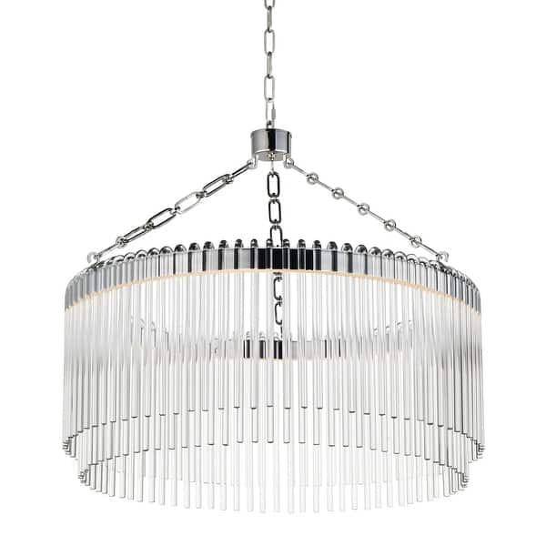 slide 2 of 10, Maxim 38422CL Jolie 24" Wide LED Pendant Polished Nickel