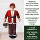 preview thumbnail 2 of 9, Fraser Hill Farm 58-In. Dancing Mrs. Claus with Basket, Life-Size Christmas Holiday Indoor Home Decoration