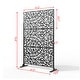 preview thumbnail 47 of 166, Outdoor Privacy Screen with Stand for Patio Garden Metal Fence