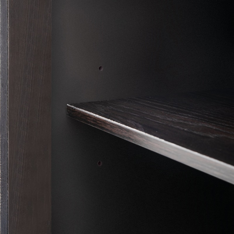 34" Tall MDF 3-door Accent Cabinet with Adjustable Shelf