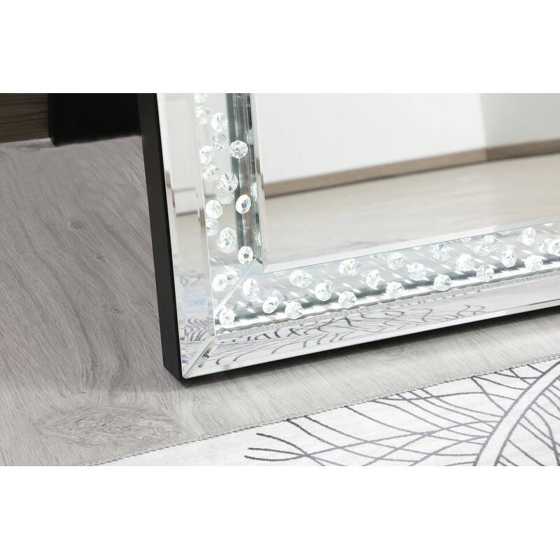 River LED Crystal Mirror - Clear