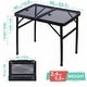 preview thumbnail 16 of 15, Folding Table Adjustable Height, Portable Camping Table with Mesh Bag Lightweight, Carry Handle for Outdoor, Beach, Picnic