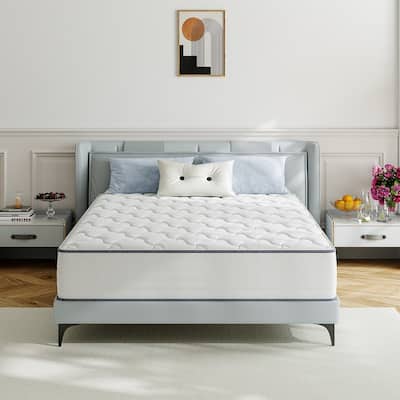 SweDrea 8/12 in Medium Firm Gel-infused Memory Foam Hybrid Mattress Cooling and Breathable with CertiPUR-US, SGS and OEKO-TEX