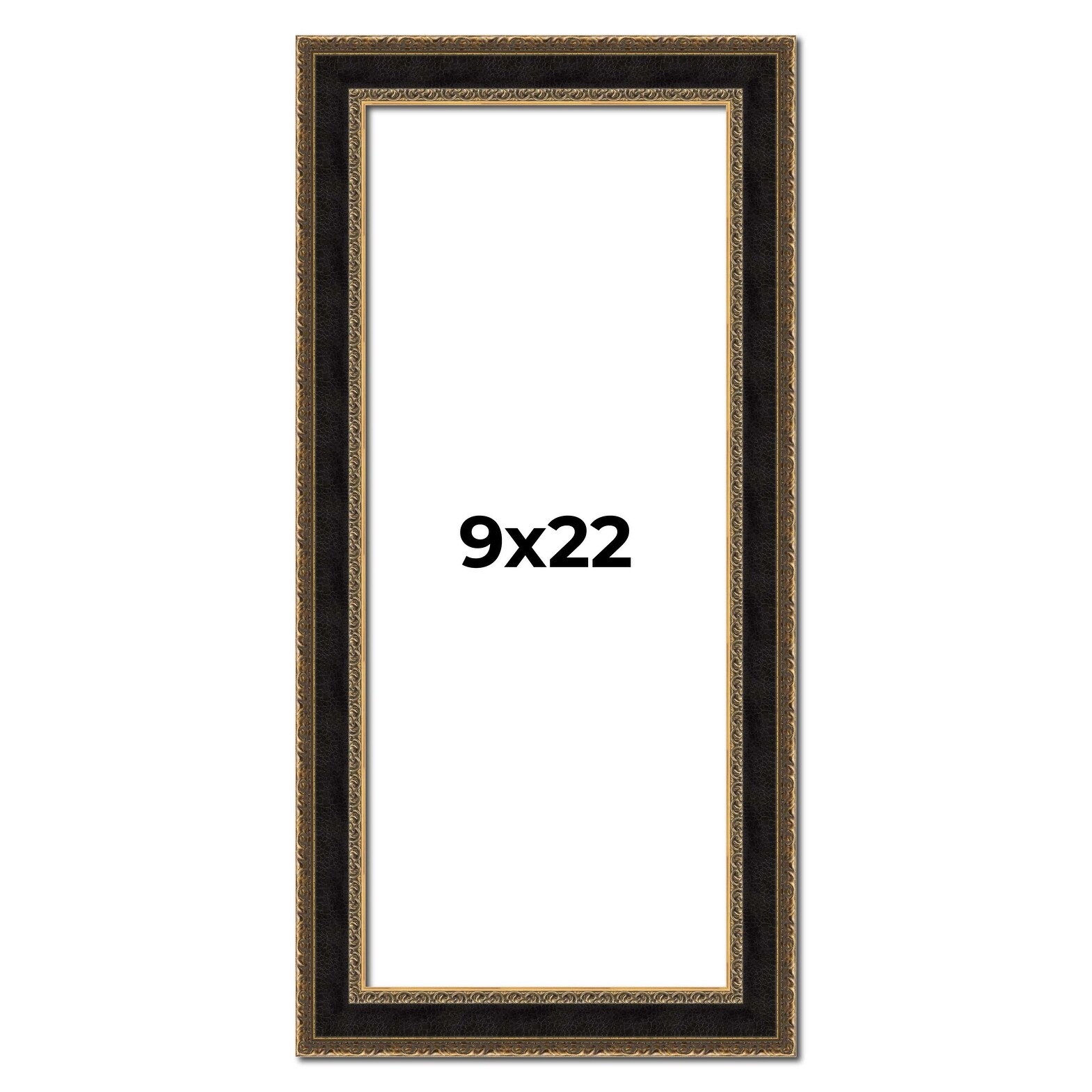 9x22 Frame Gold Antique Vintage Sold Wood Picture Frame | 1.75 Inch