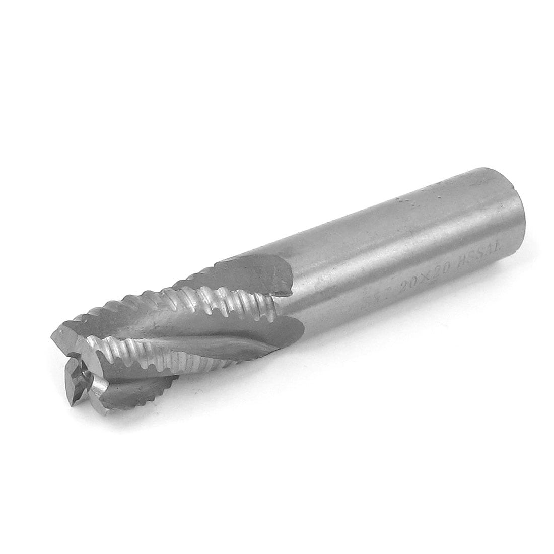 20mm x 20mm x 38mm x 104mm 4 Flutes Straight HSS End Mill Milling Cutter