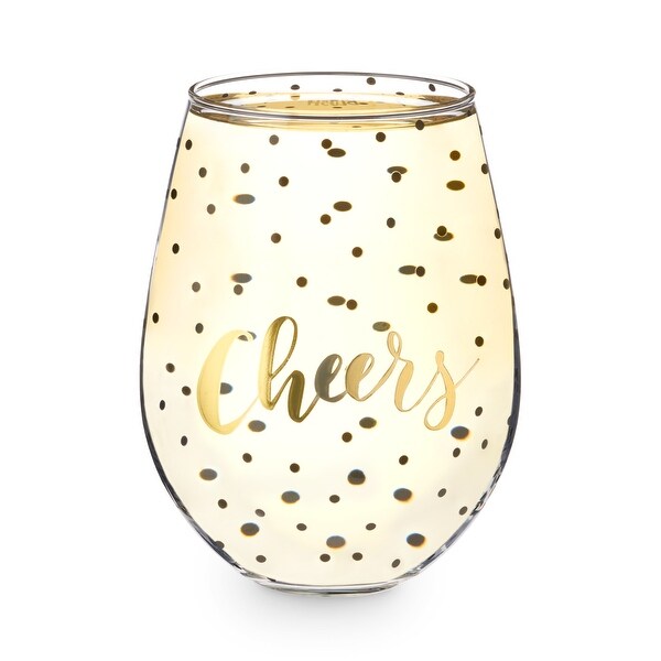 Cheers 30 oz Stemless Wine Glass by Blush Clear 5.75" x 4.2