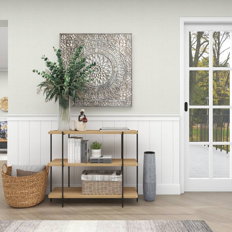 Gray Ceramic Vase with Varying Patterns