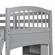 preview thumbnail 6 of 24, Multi-Functional Twin Loft Bed with Storage Shelves and Desk, Ideal for Small Rooms