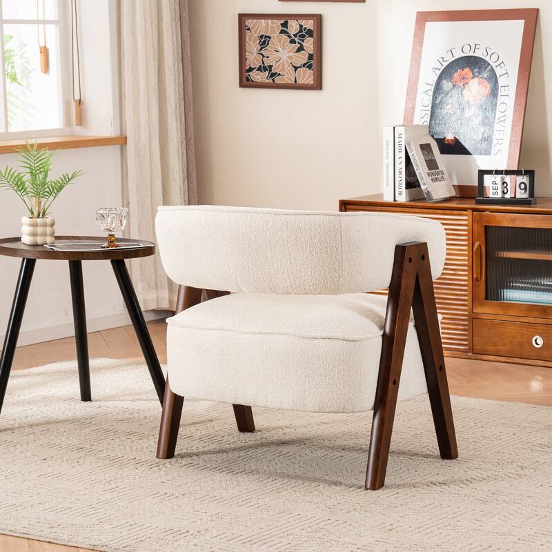 Accent Arm Chair Single Fabric Living Room Chair 27.56" W x 23.62" D x 27.95" H