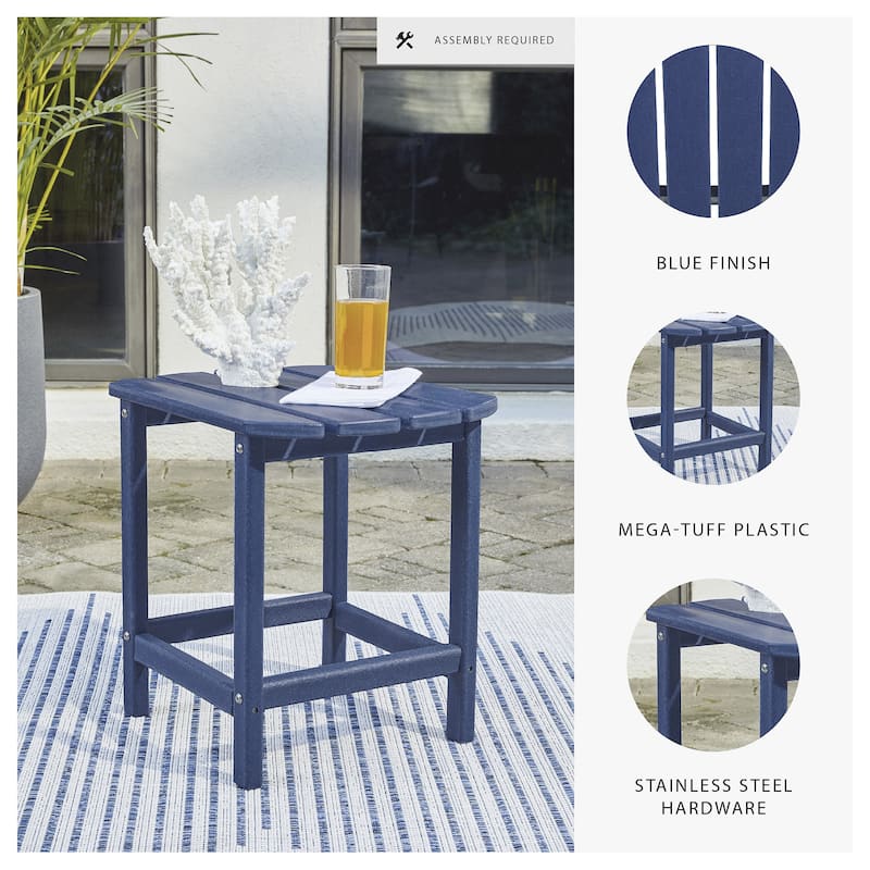 Signature Design by Ashley Sundown Treasure Outdoor Poly All Weather Rectangular End Table